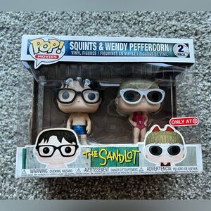 FUNKO POP ! SQUINTS & WENDY PEFFERCORN 2 PACK TARGET EXCLUSIVE THE SANDLOT
